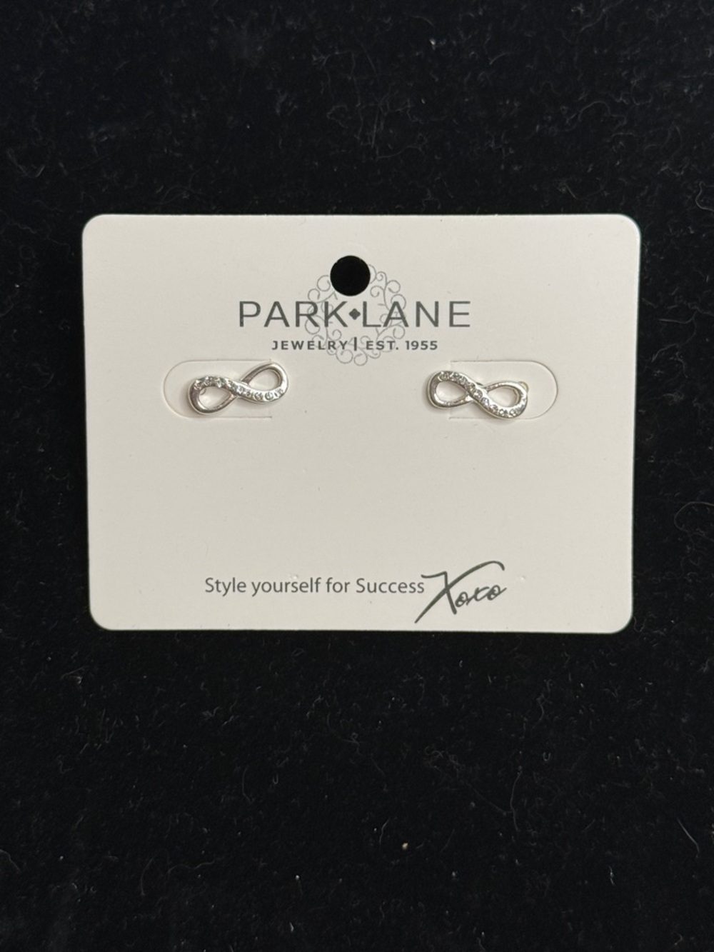 Park Lane Silver Infinite Stud Earrings